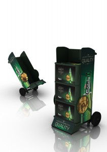 מתקן תצוגה לקרלסברג מבית הפח תעשיות מתכת